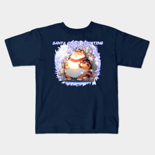 Santa Claws Reporting For Duty Kids T-Shirt